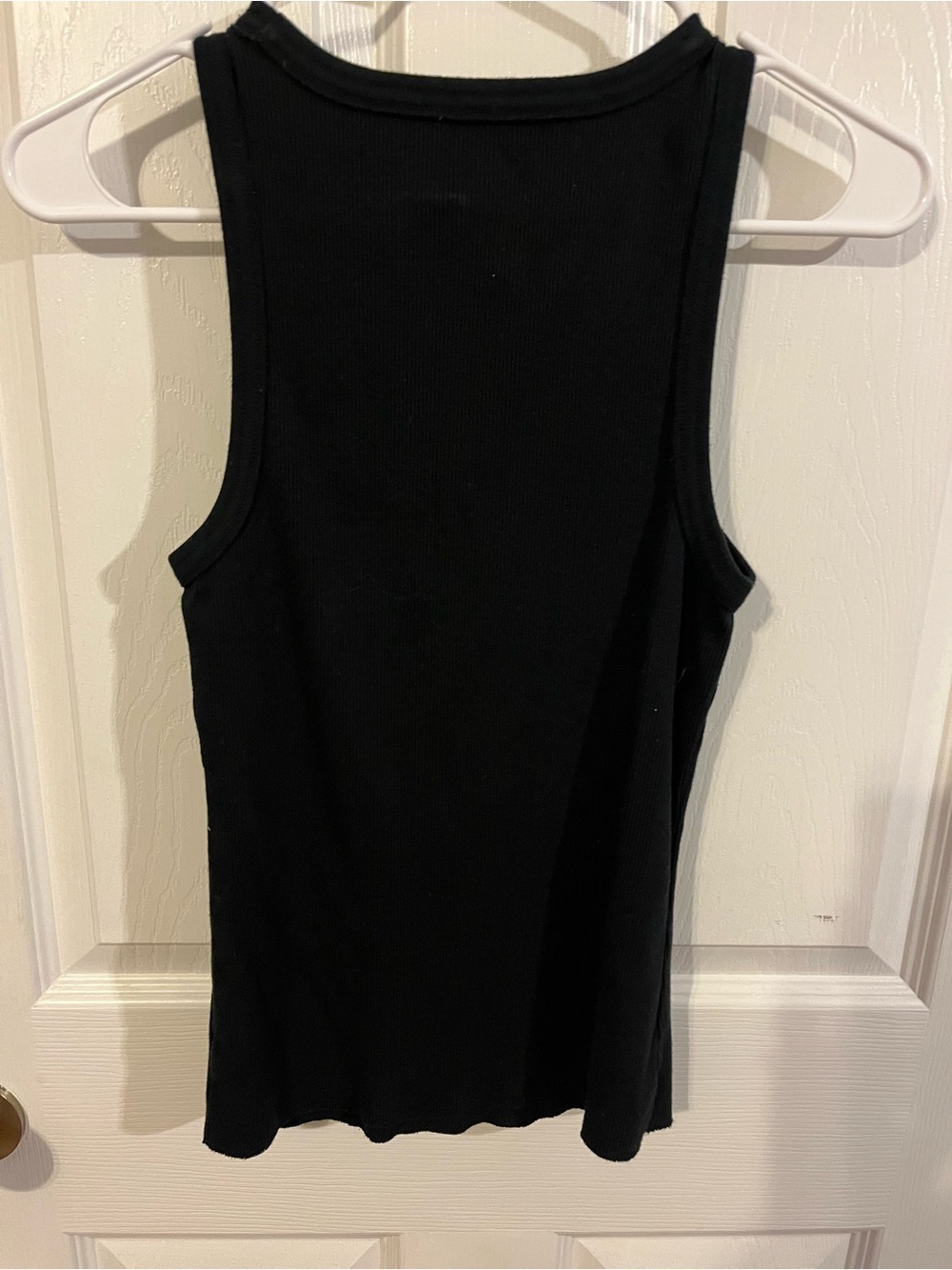 aerie Black Ribbed Scoop Tank - Picture 3 of 3